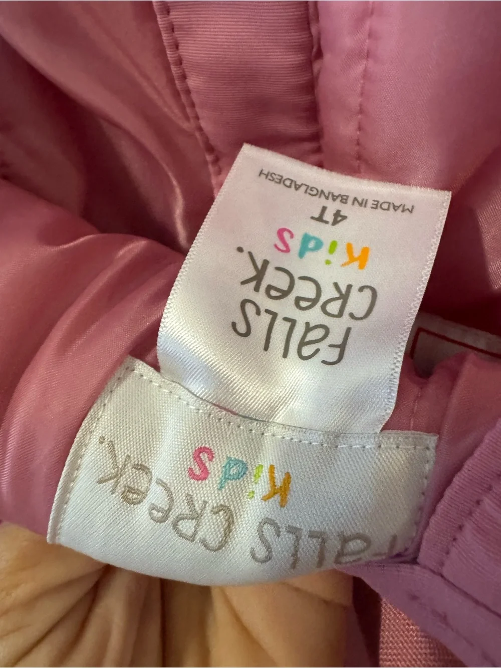 Falls Creek Pink Kids Snow Overalls